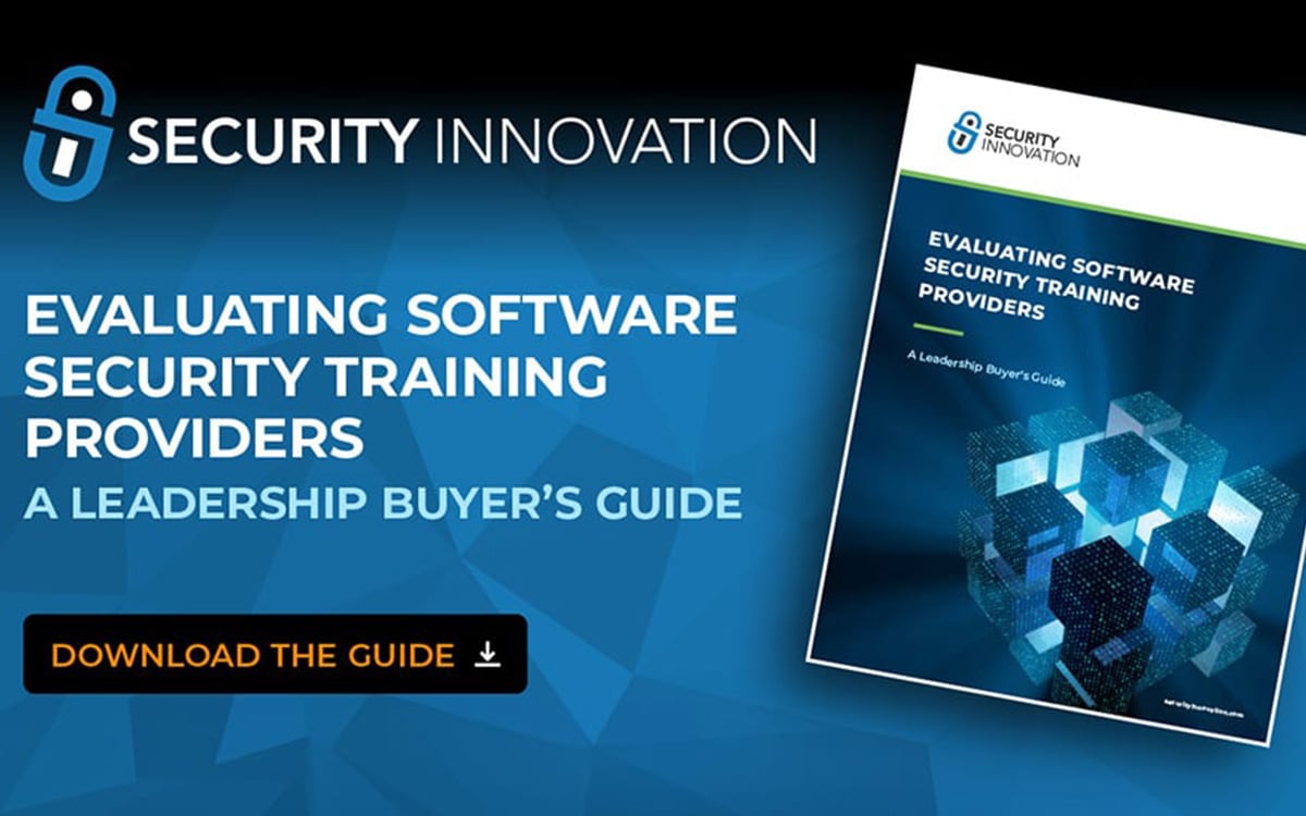 Industry Guide: Evaluating Software Security Training Providers